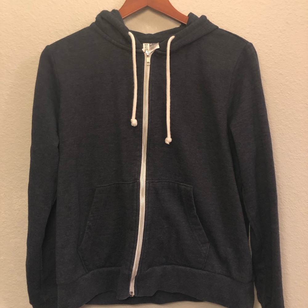 Women’s Navy Blue Zip Up Hoodie